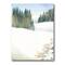 Designart - Pine Forest In Snowy Winter Landscape - Traditional Canvas Wall Art Print